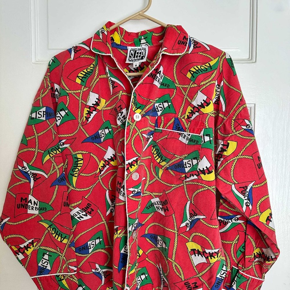 Nautical theme Joe Boxer JUST GO TO SLEEP! men's pyjamas sleepwear set Sz M
